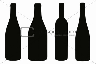 Abstract bottles
