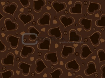 beautiful heart shape background with macro