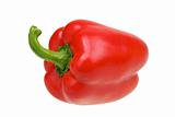 Red pepper isolated over white