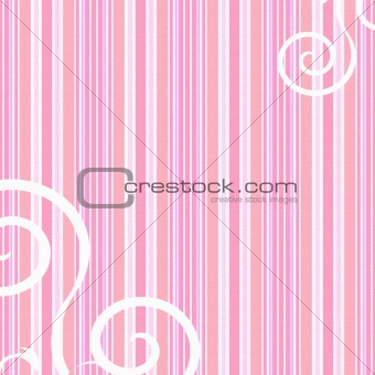 Pink and white striped background