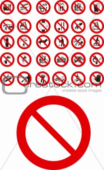 Prohibited signs 