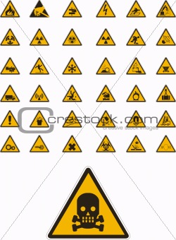 Warning and safety signs