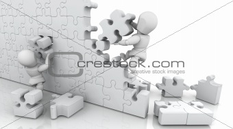 Solving jigsaw puzzle