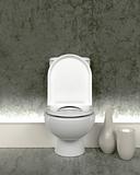 3d render of contemporary toilet