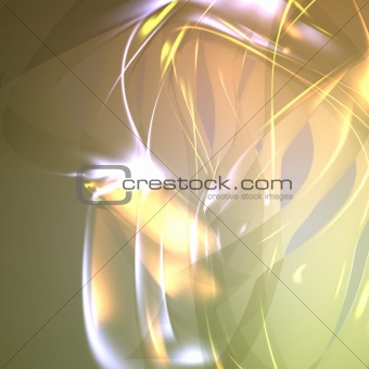 Flowing glowing abstract
