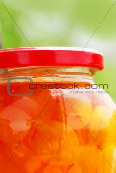 Jar with jam