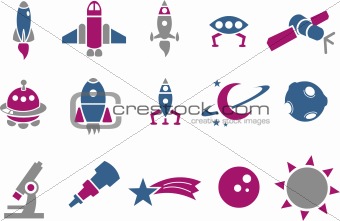Space icon set