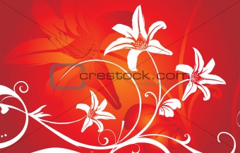 red vector wallpaper, floral themered vector wallpaper, floral theme
