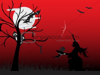 illustration, halloween background series5, design1