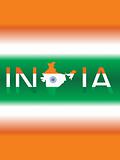india in three color from flag, vector