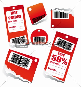 Sales Tag with Barcode