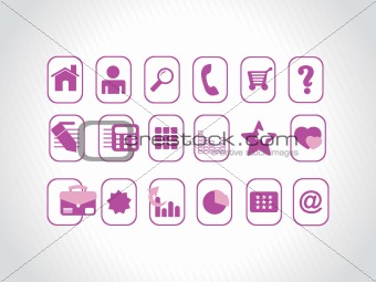 purple vector icons