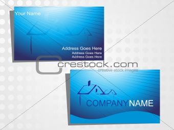 real state business card with logo_33
