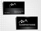 real state business card with logo_7