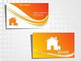 real state business card with logo_8