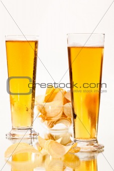 beer and chip
