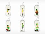 st. patrick's day tags with models