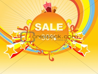 fireworks background of -30% sale, vector