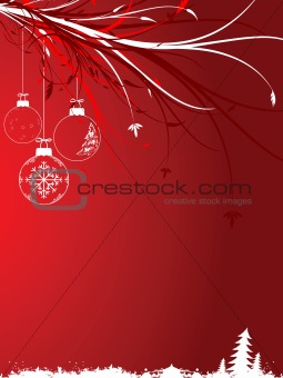 Background with Christmas toys