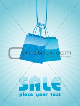 floral bags for sale, blue vector