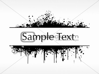 flourish and grunge elements for sample text, design7