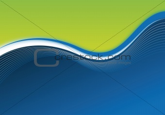 blue and green business background