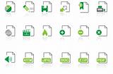 Document and File formats icons green