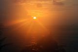 Rising sun on Bali
