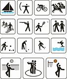 Sports olympic games signs