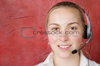 Young Woman With Headset