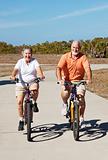 Active Retired Seniors on Bikes