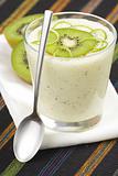 refreshment and creamy milkshake  kiwi and lime