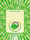 greeting card for st. patrick's day 17 march