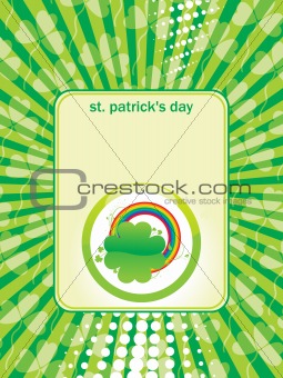greeting card for st. patrick's day 17 march
