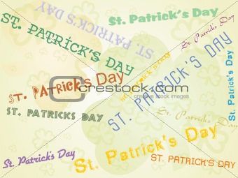 st. patrick's day greeting card, creative illustration