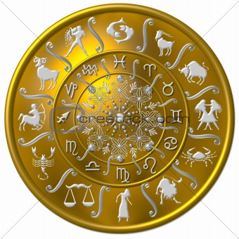 Zodiac Disc gold
