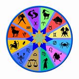 Zodiac Disc rainbow colored