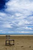 one chair on the beach