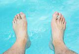 Relaxing Feet in Water