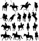 horseback-riding silhouettes collection