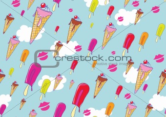 ool hand-drawn ice creams