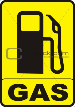 Gas Pump Caution Sign