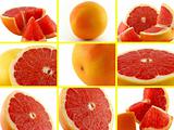 Set photos of grapefruit.