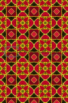 red ornamental pattern