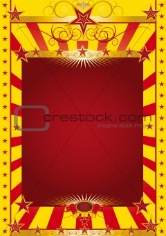 gold circus poster