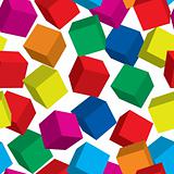 Abstract cube background.