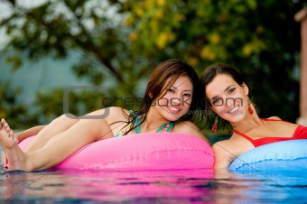 Girls In Pool