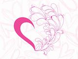 creative pink heart background