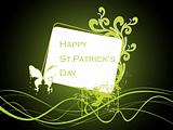 patrick day card with butterfly 17 march