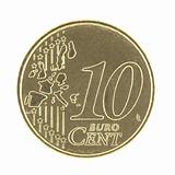 Uncirculated 10 Eurocent new map